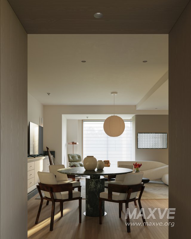 Modern living and dining room - Image 12