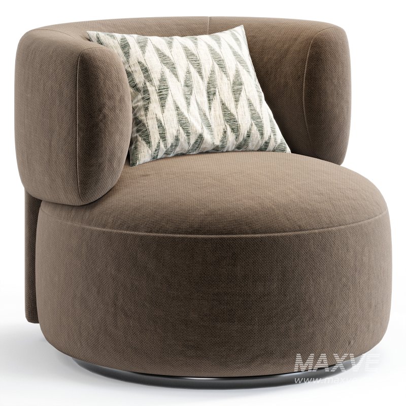 K Waiting Swivel Armchair By Spacefurniture - Image 6