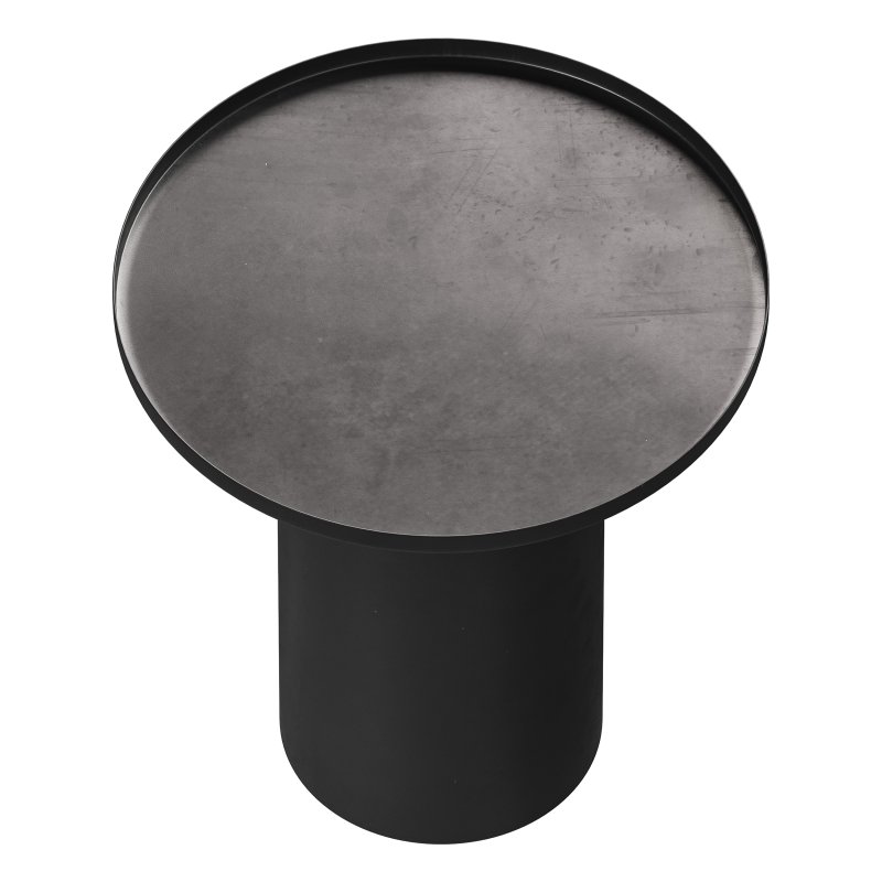 Fleksa round coffee table made of black metal - Image 3