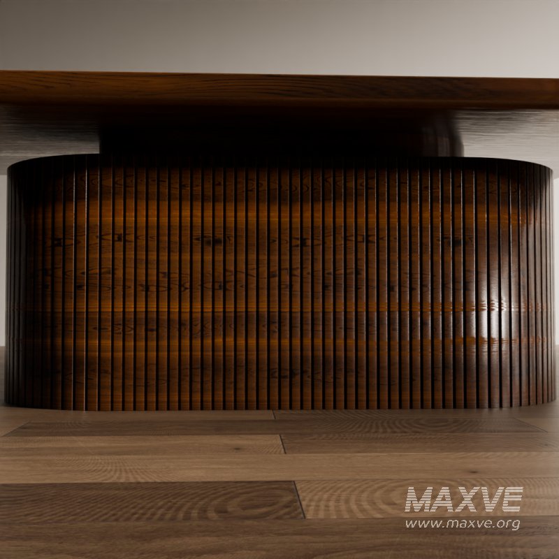 Modern Wooden Coffee Table - Image 4
