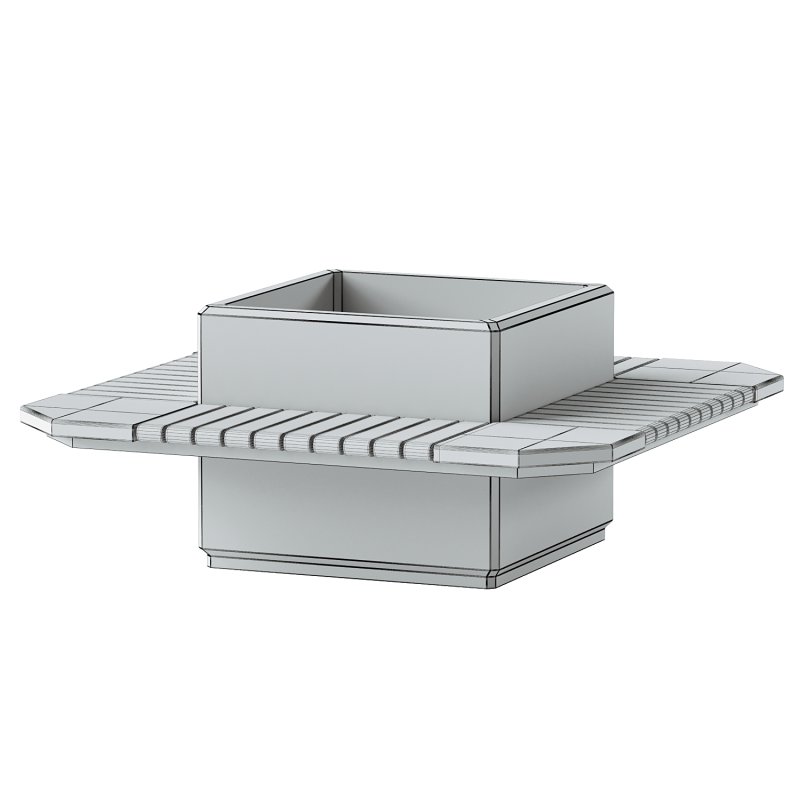 SQUARE PLANTER BENCH 227 - Image 4