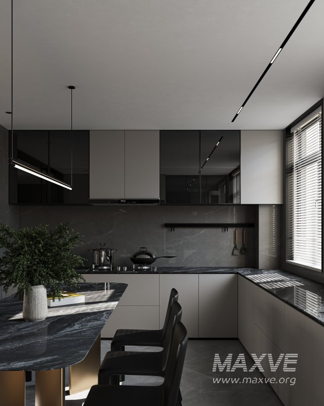 Modern living room dining room kitchen - Image 15