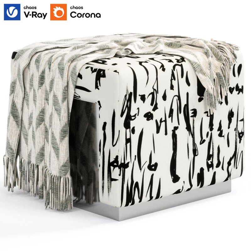 Chrom Liki Pouf By Buro Art - Image 1