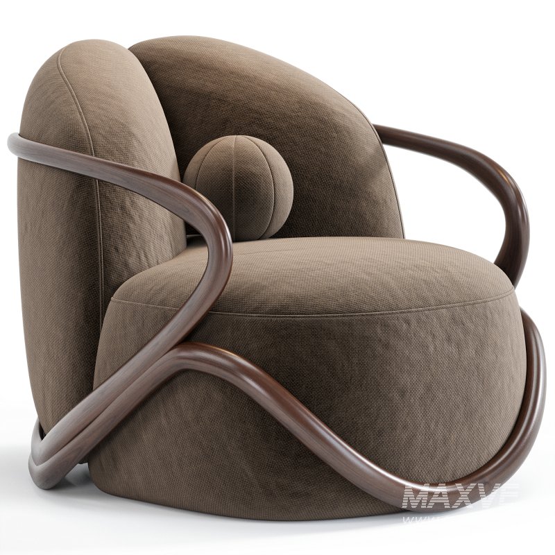 Hug Armchair By Giorgetti - Image 4