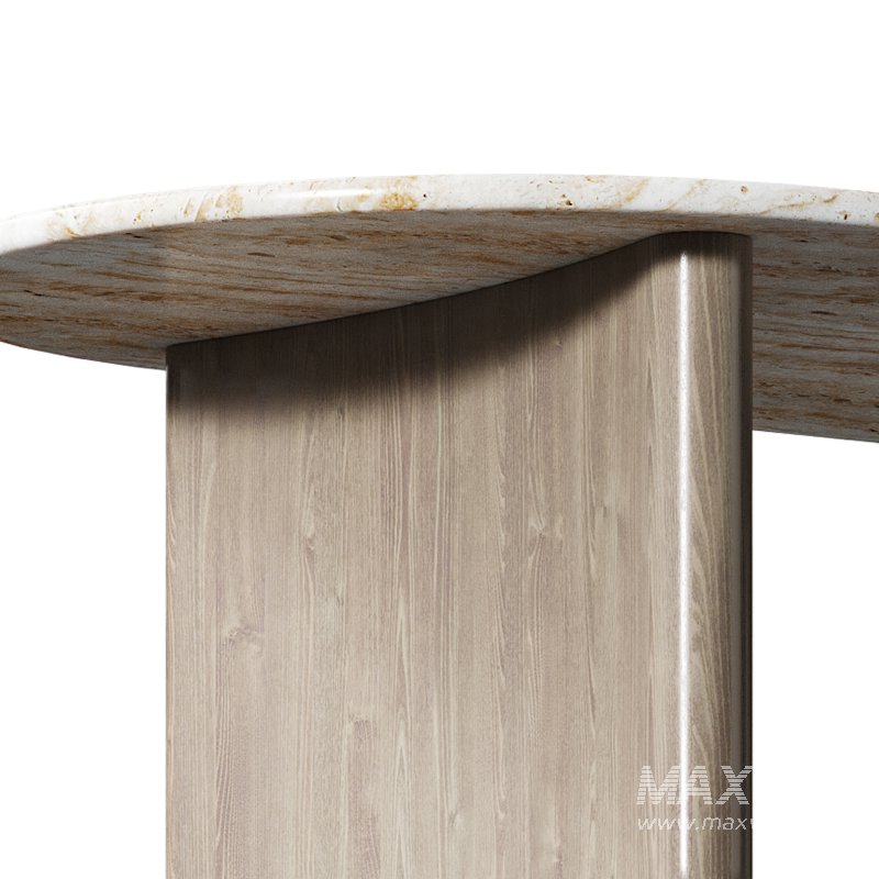 Linden Travertine Top Coffe Table - Image 11