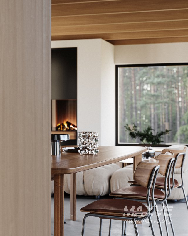 Modern living room dining room kitchen - Image 6