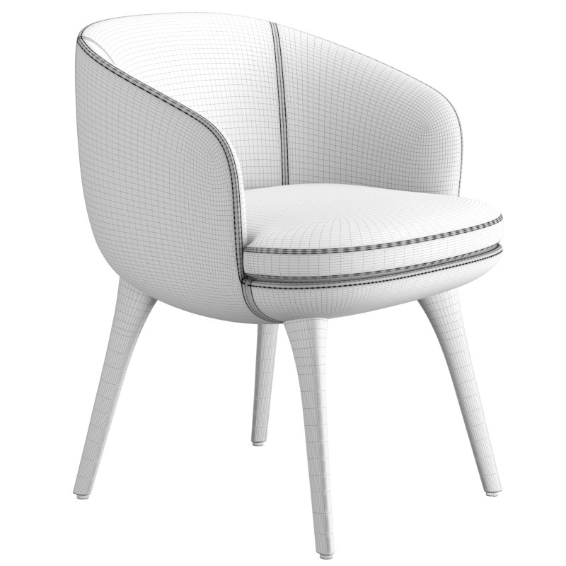 Minotti Raphael Dining Little Armchair - Image 5