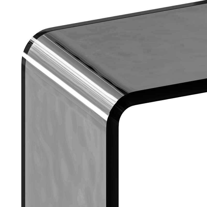 Minimalist Acrylic Side Table – Ottoman - Image 13