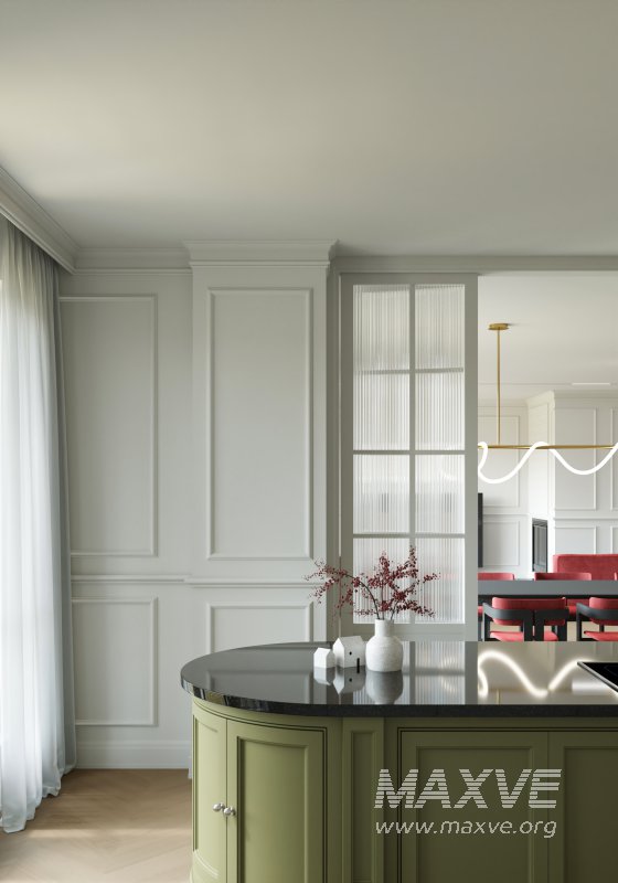 red living room dining room - Image 12