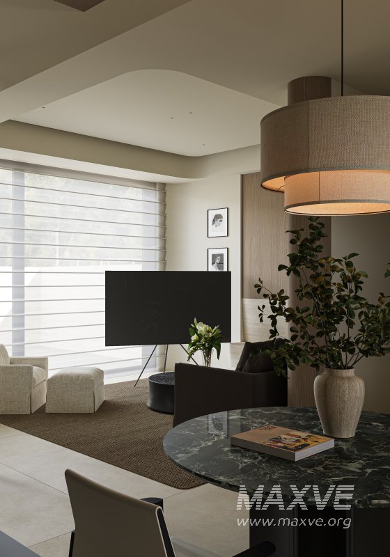 Modern living and dining room - Image 8