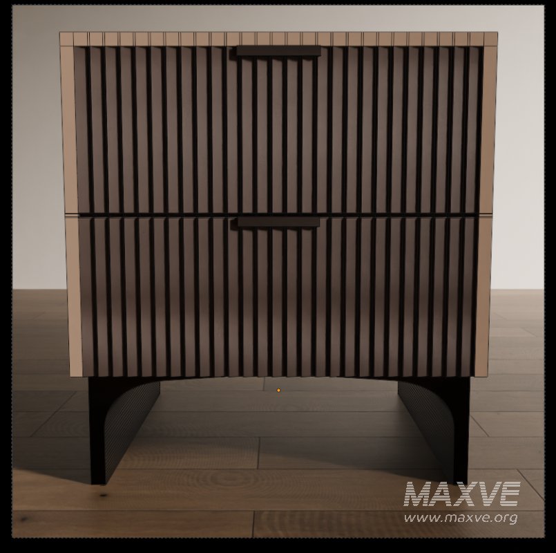 Modern Wooden Side Table - Image 1
