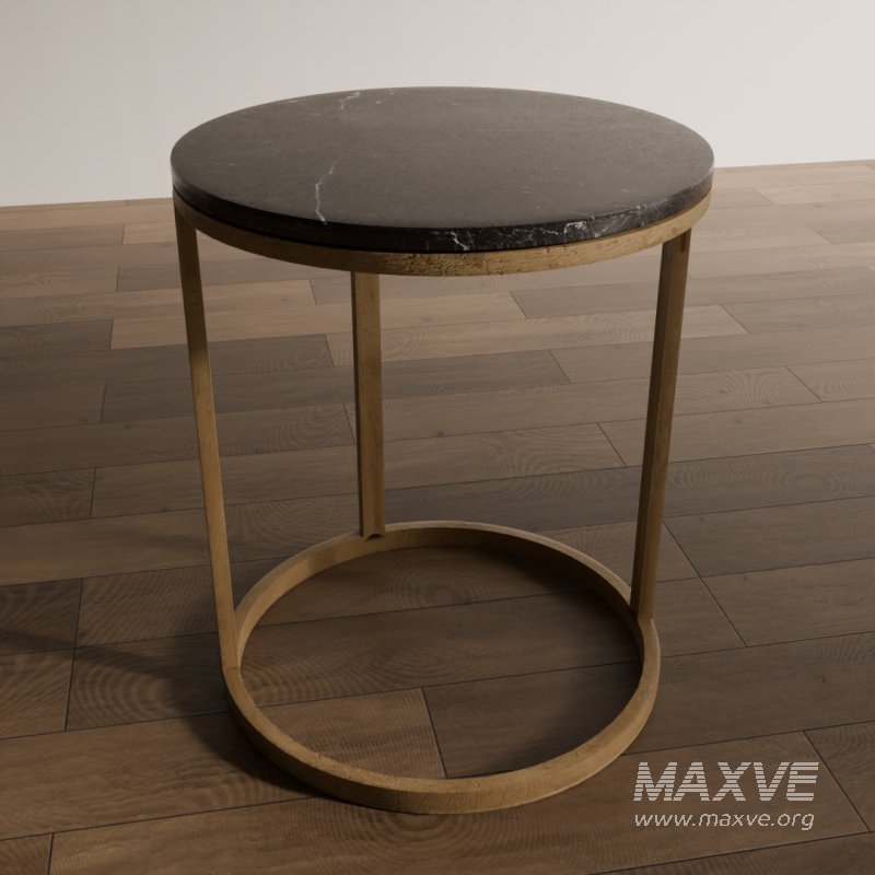 Round Marble Top Side Table - Image 5