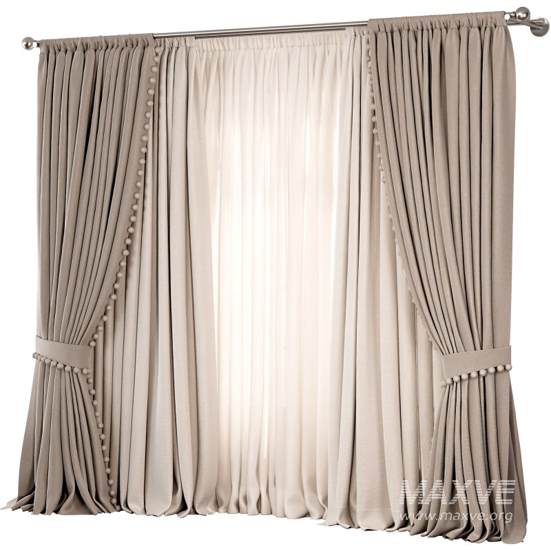 Classic_Draped_Curtain_Set_with_Pompom_79 - Image 4