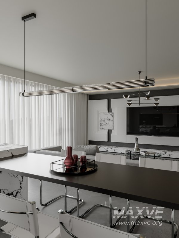 Modern living and dining room - Image 7