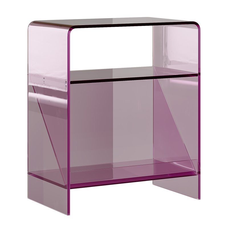 Acrylic Minimalist Transparent Side Table - Image 2