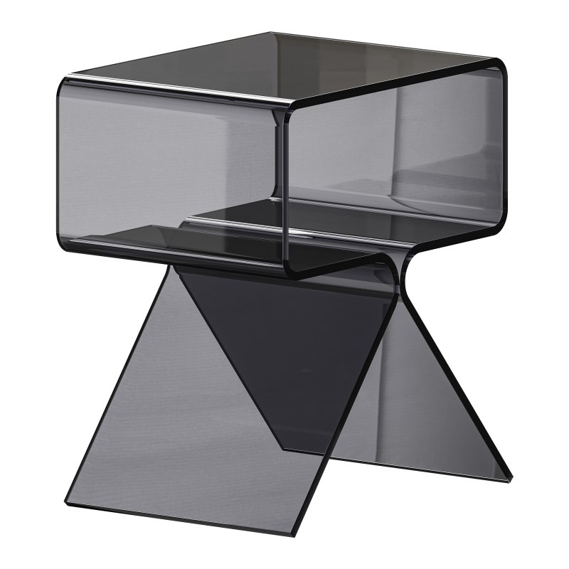 Acrylic Side Table – 3 Color Options - Image 3