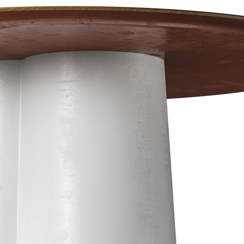 Polly Round Natural Coffee Table – White - Image 11