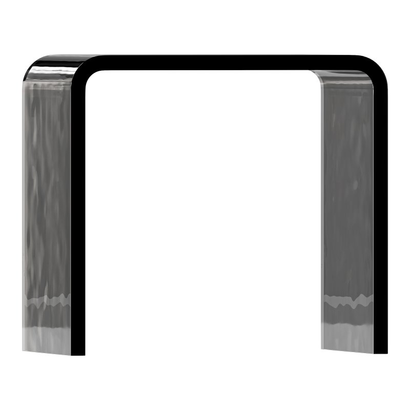 Minimalist Acrylic Side Table – Ottoman - Image 7