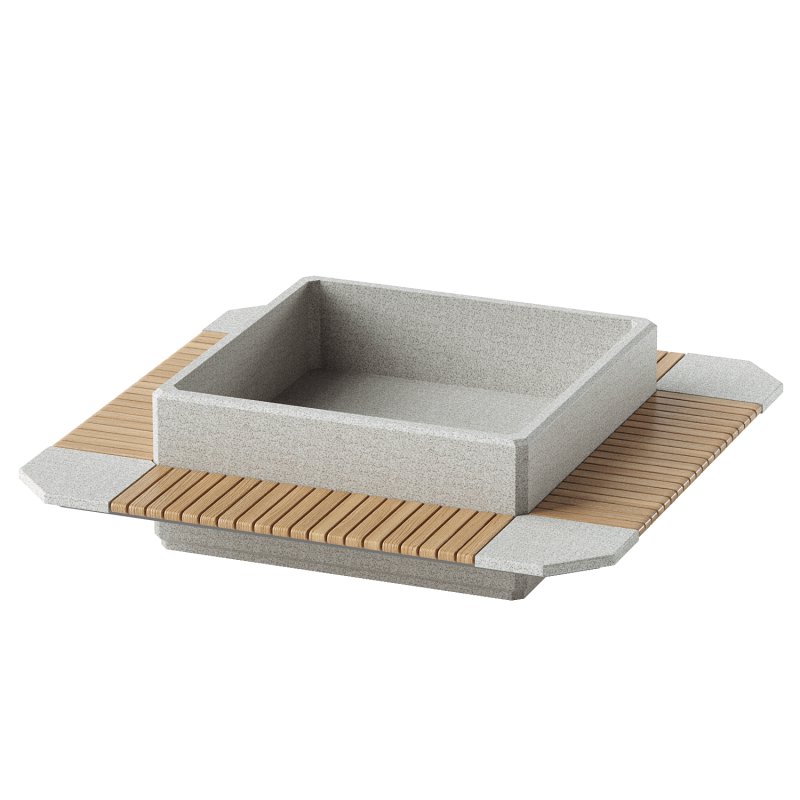 SQUARE PLANTER BENCH 297 - Image 3