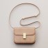 Brown Flap Genuine Leather Square Shoulder Message Bag - Thumbnail 9