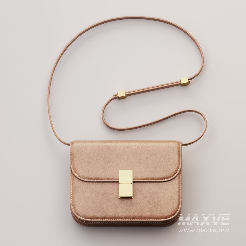 Brown Flap Genuine Leather Square Shoulder Message Bag - Image 9