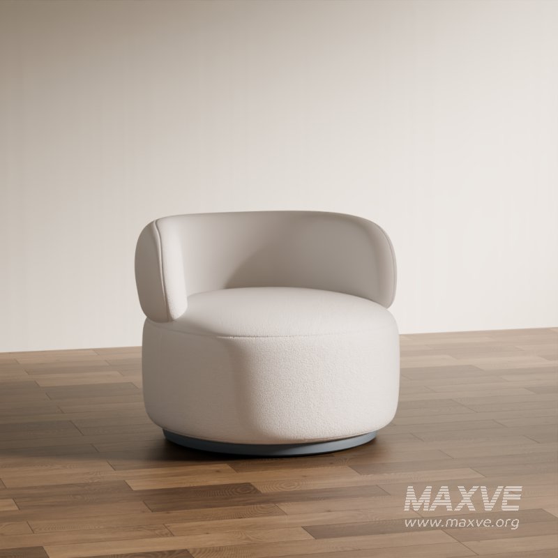 Modern Round Lounge Chair - Image 3