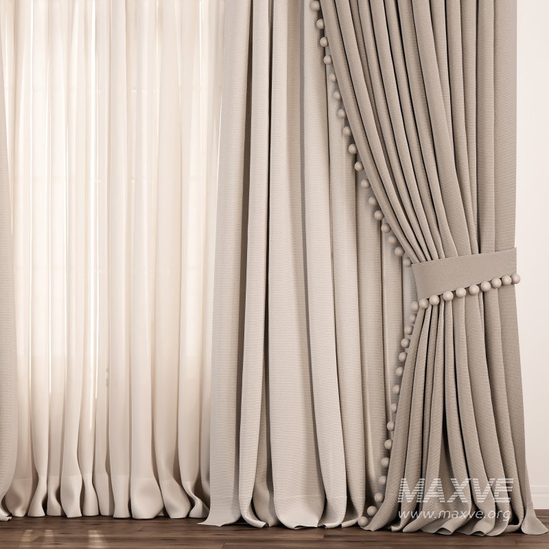 Classic_Draped_Curtain_Set_with_Pompom_79 - Image 2