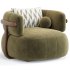 Doss Swivel Armchair By High Fashion Home - Thumbnail 3