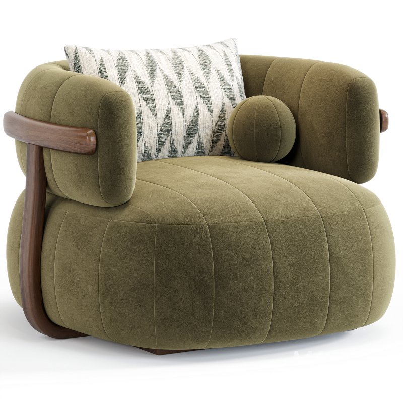 Doss Swivel Armchair By High Fashion Home - Image 3