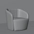 Modern Curved Lounge Chair - Thumbnail 3