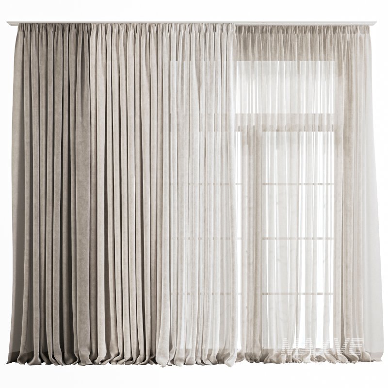 Layered Curtain Set for Large Windows 78 - Image 3
