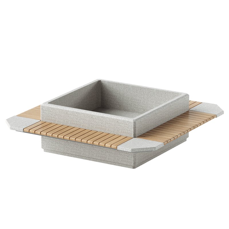 SQUARE PLANTER BENCH 93 - Image 2