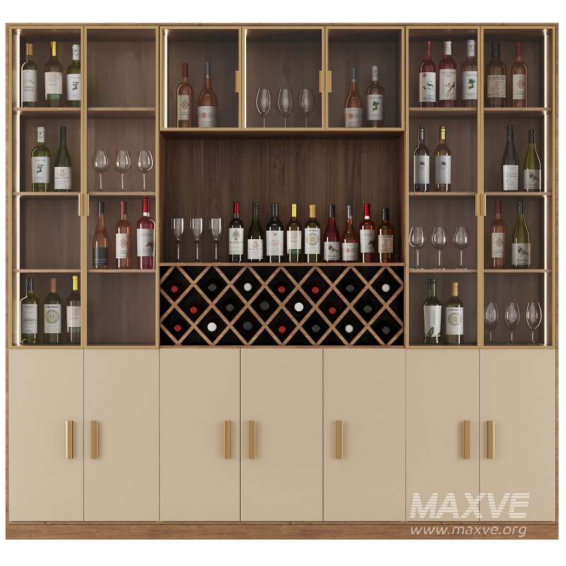 Bar Cabinet Set8 - Image 5