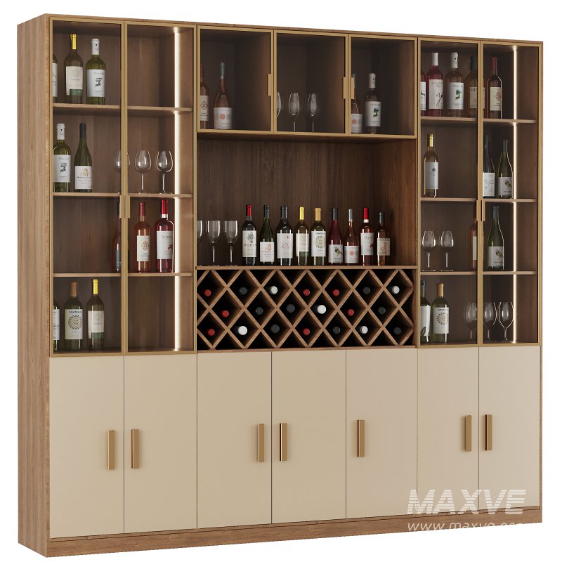 Bar Cabinet Set8 - Image 1