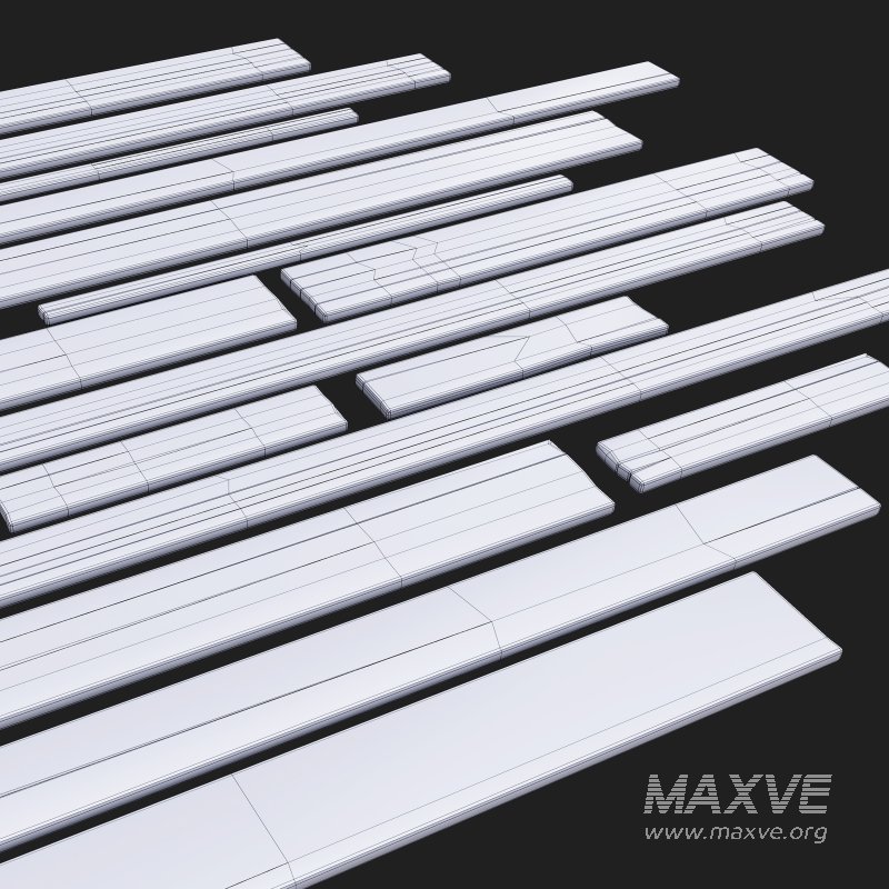 Wooden Plank & Beam Vol.01 – Medieval 3D Asset Pack/Low Poly/Game Ready - Image 6