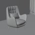 Mid-Century Modern High-Back Armchair - Thumbnail 2