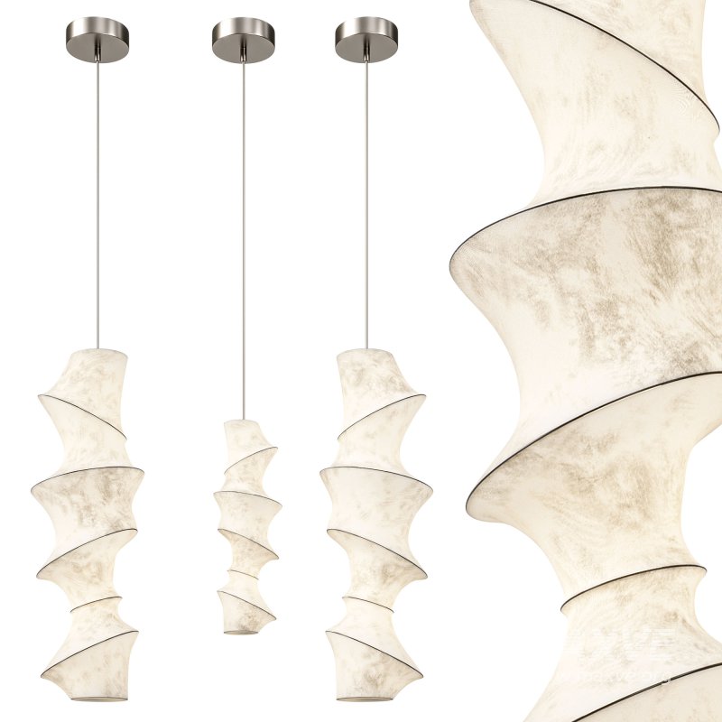 Wabi Sabi Silk Pendant Lamp - Image 4