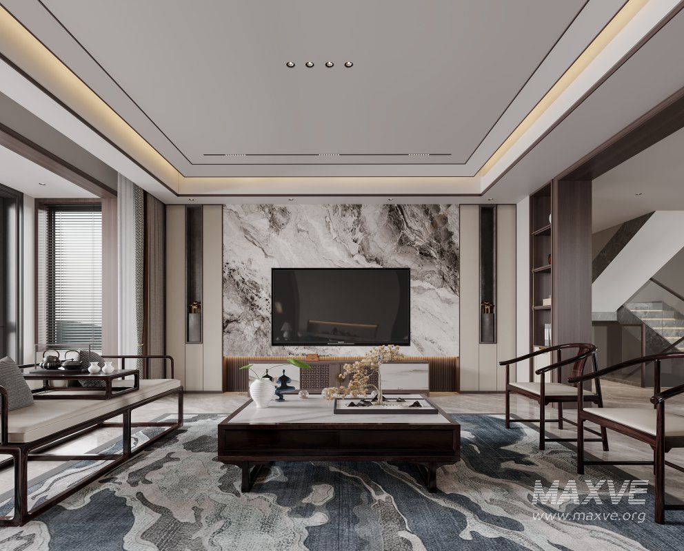 Chinese Living Room Dining Room - Image 1