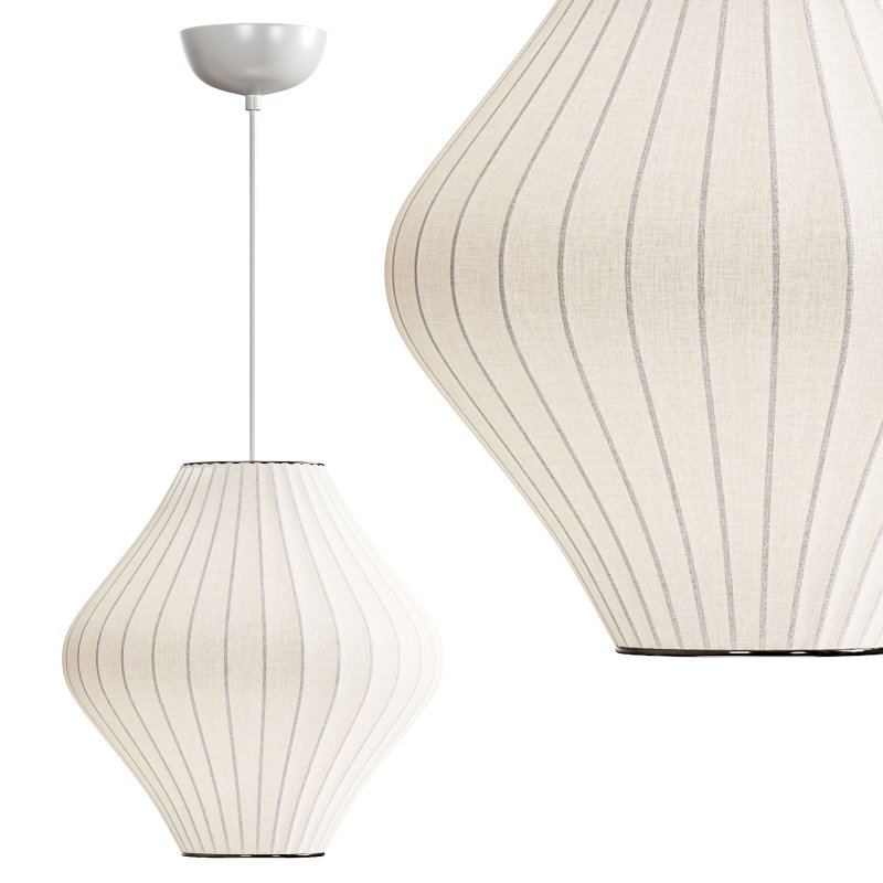 Tatami Fabric Shade LED Pendant - Image 3