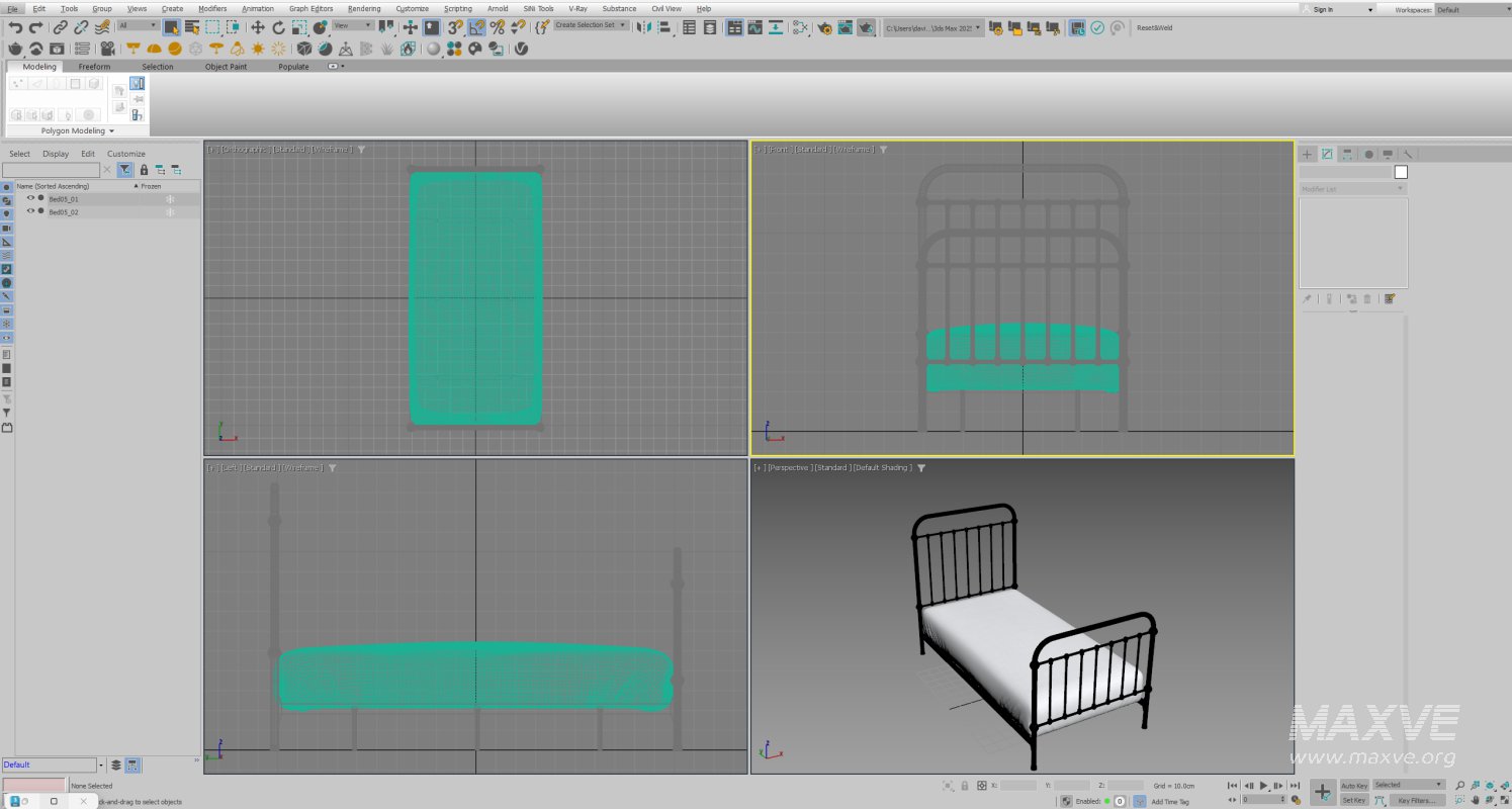 Black Metal Bed - Image 14