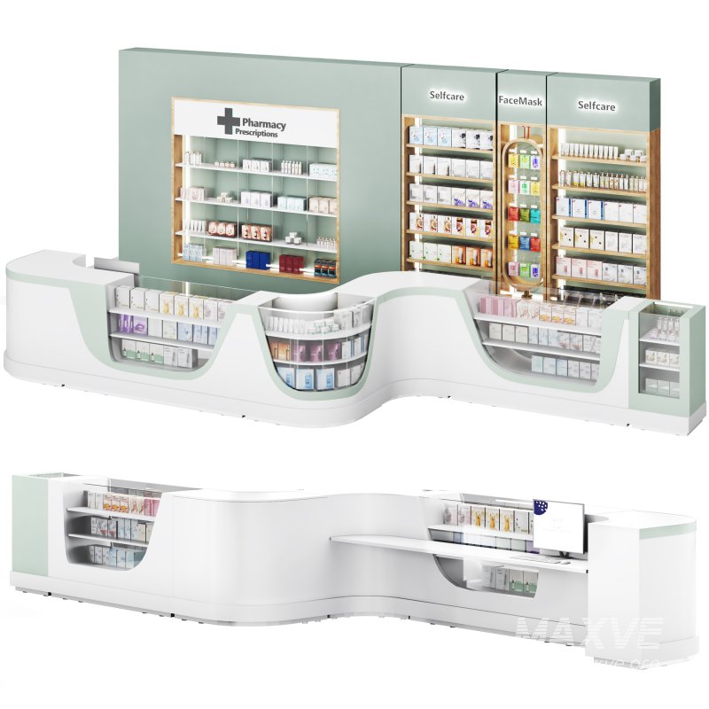 pharmacy 03 and drugstore showcase - Image 1