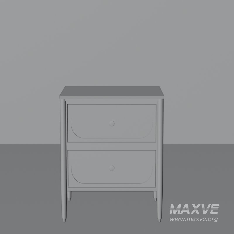 Elegant Black Nightstand with Gold Knobs - Image 4