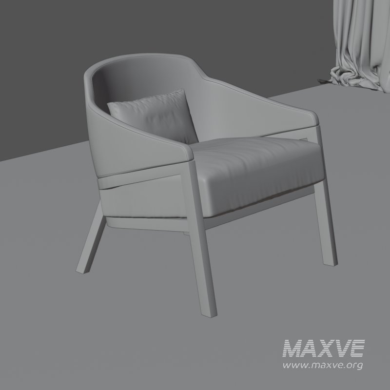 Contemporary Fabric Armchair - Image 4