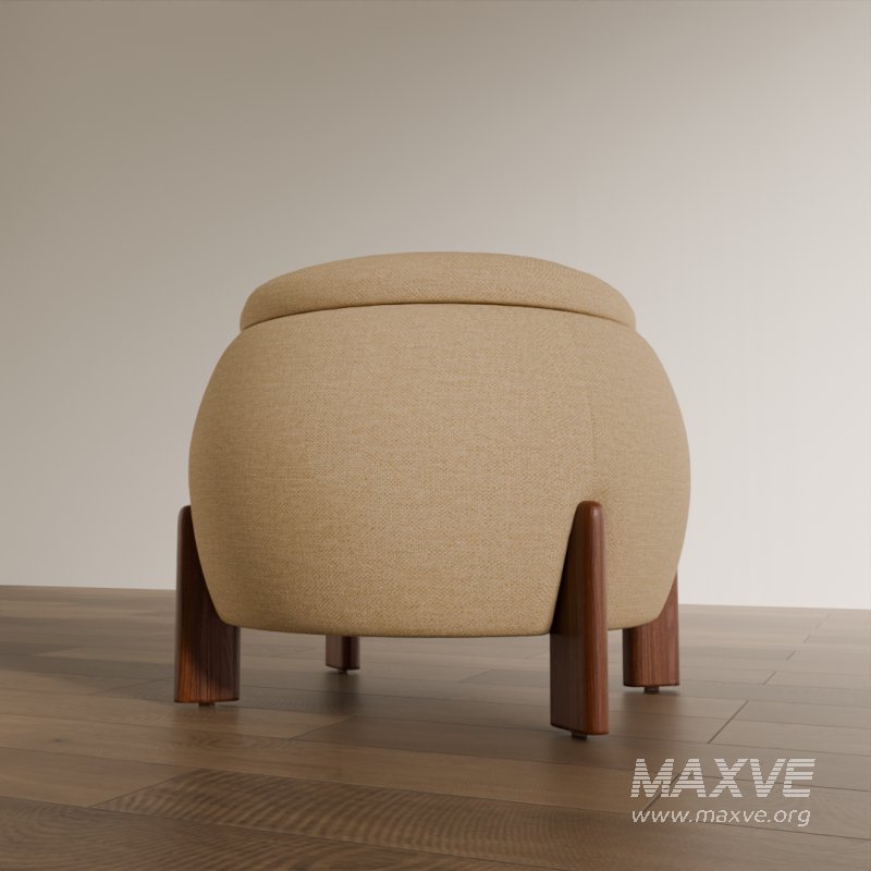 Modern Upholstered Ottoman - Image 4