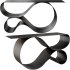 Whorl Console in Black Matte Powder Coated Aluminum by Neal Aronowitz Design - Thumbnail 4