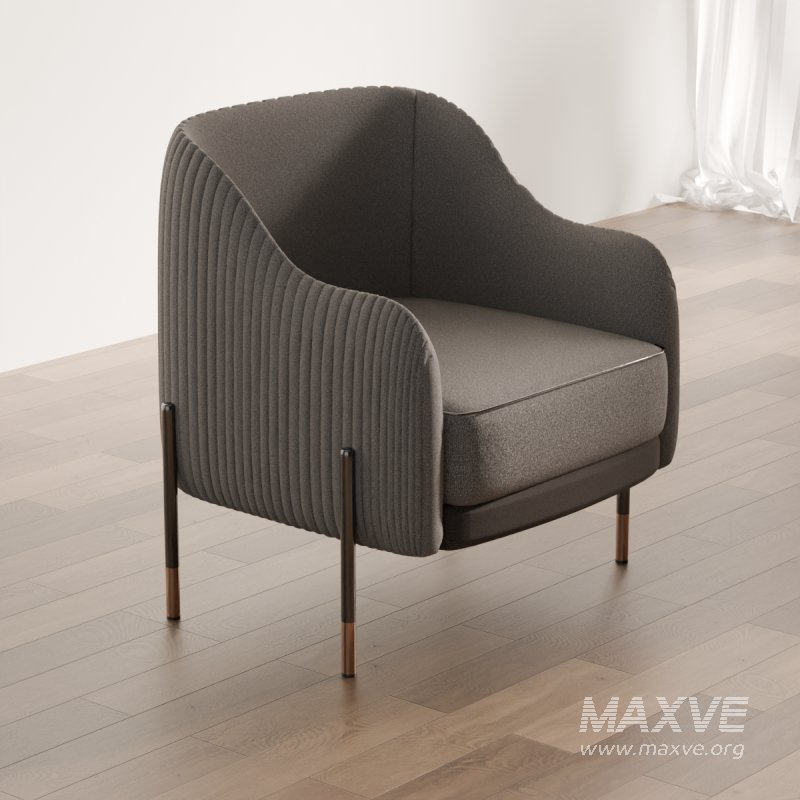 Modern Upholstered Armchair - Image 2