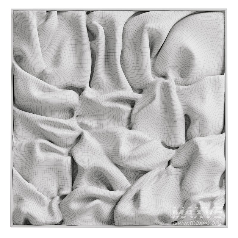 Abstract Glossy Metal Wall Panel - Image 4