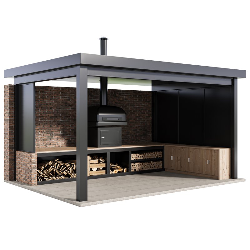 Modern Outdoor Kitchen 03 - Image 1
