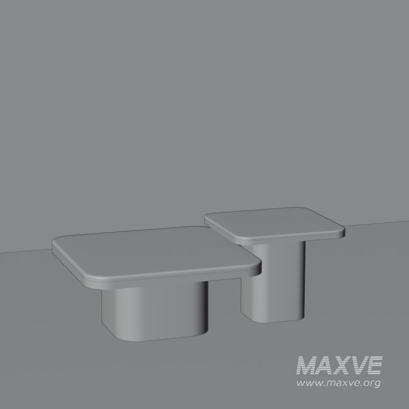 Modern Marble Coffee Table Set - Image 2
