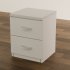 Modern White 2-Drawer Cabinet - Thumbnail 5